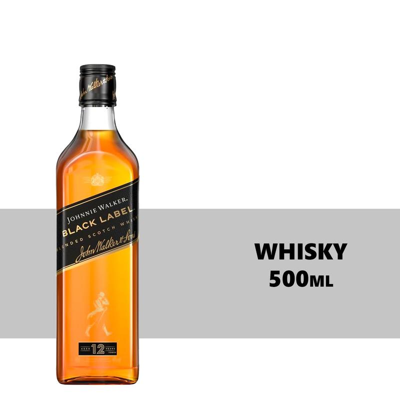 Whisky Escocês Johnnie Walker Black Label 500ml - Whisky